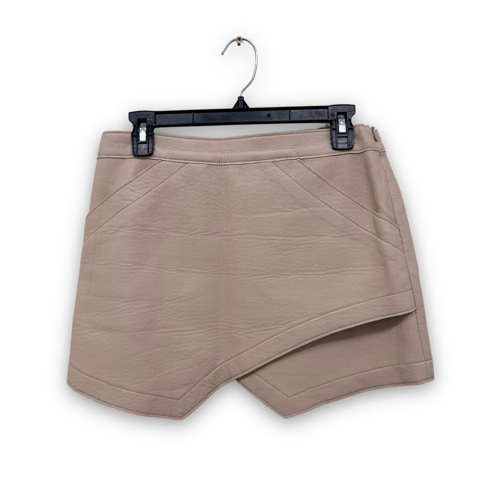 BCBGMAXAZRIA Owen Faux Leather Mini Skirt Size Small